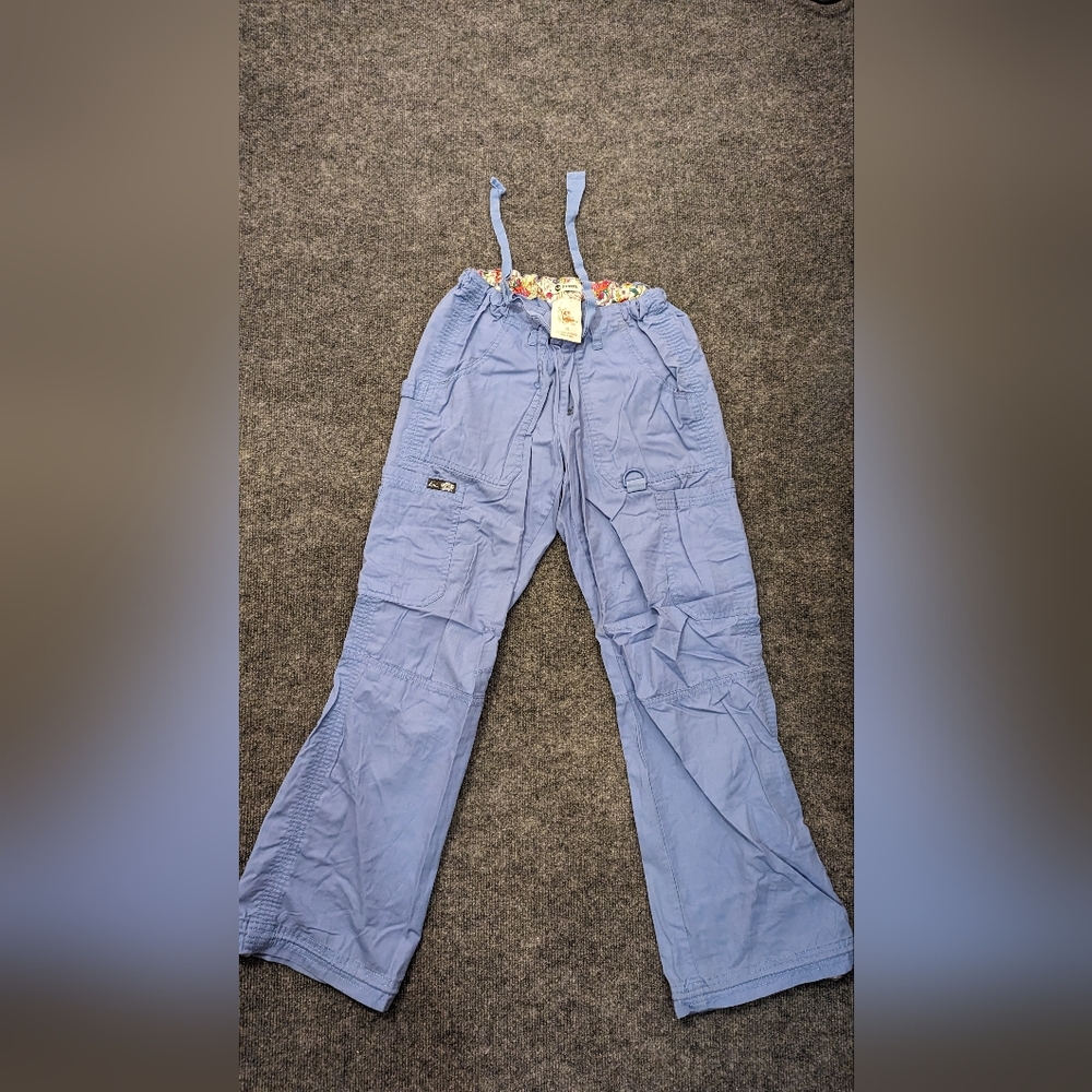 Koi scrub bottoms XS petite baby blue